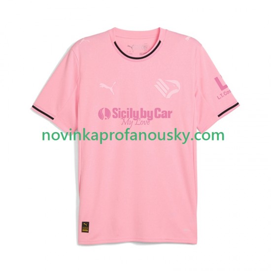 Dres Palermo Domácí Fotbalové Dresy pro Muže 2024-2025 Krátký rukáv