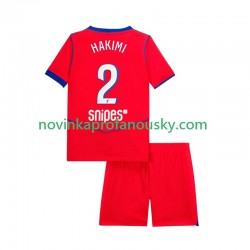Paris Saint-Germain Dres Achraf Hakimi 2 Alternativní Fotbalové Dresy pro Děti 2025-2026 Krátký rukáv