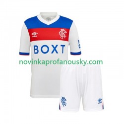 Rangers Dres Venkovní Fotbalové Dresy pro Děti 2025-2026 Krátký rukáv