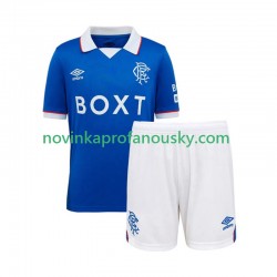 Rangers Dres Domácí Fotbalové Dresy pro Děti 2025-2026 Krátký rukáv