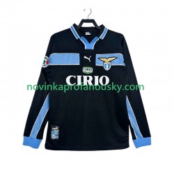 Lazio Řím Dres Retro Venkovní Fotbalové Dresy pro Muže 1998 1999 Dlouhý rukáv