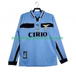 Lazio Řím Dres Retro Domácí Fotbalové Dresy pro Muže 1998 1999 Dlouhý rukáv