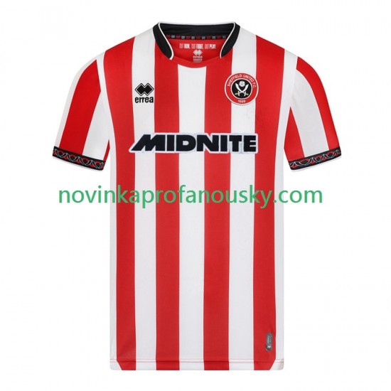 Sheffield United Dres Domácí Fotbalové Dresy pro Muže 2025-2026 Krátký rukáv