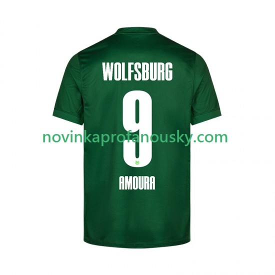VfL Wolfsburg Dres Mohamed Amoura 9 Domácí Fotbalové Dresy pro Muže 2025-2026 Krátký rukáv