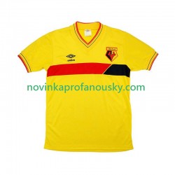 Watford Dres 1985 Retro Domácí Fotbalové Dresy pro Muže Krátký rukáv