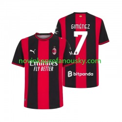 AC Milán Dres Gimenez 7 Domácí Fotbalové Dresy pro Muže 2026-2027 Krátký rukáv