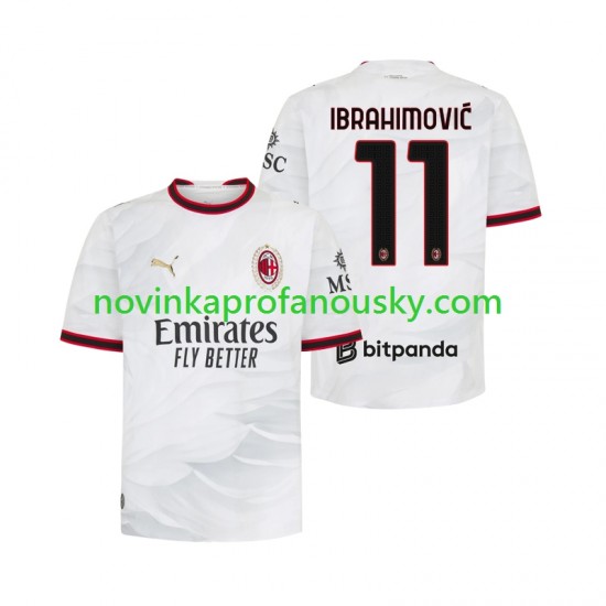 AC Milán Dres Ibrahimović 11 Venkovní Fotbalové Dresy pro Muže 2026-2027 Krátký rukáv