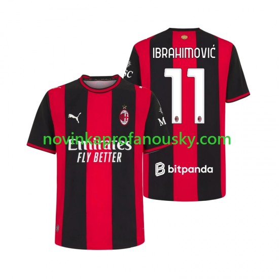 AC Milán Dres Ibrahimović 11 Domácí Fotbalové Dresy pro Muže 2026-2027 Krátký rukáv