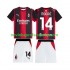AC Milán Dres Modrić Luka 14 Domácí Fotbalové Dresy pro Děti 2026-2027 Krátký rukáv