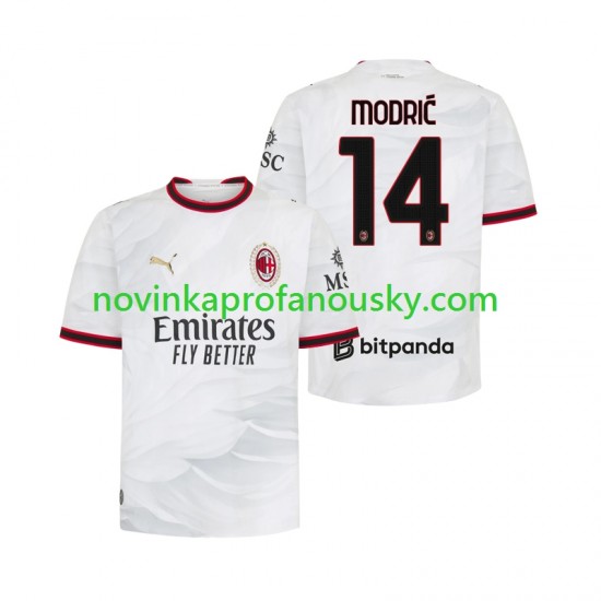 AC Milán Dres Modrić Luka 14 Venkovní Fotbalové Dresy pro Muže 2026-2027 Krátký rukáv