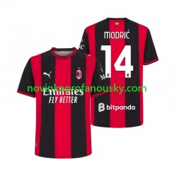 AC Milán Dres Modrić Luka 14 Domácí Fotbalové Dresy pro Muže 2026-2027 Krátký rukáv