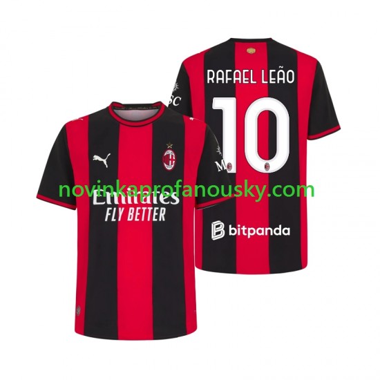 AC Milán Dres Rafael Leao 10 Domácí Fotbalové Dresy pro Muže 2026-2027 Krátký rukáv