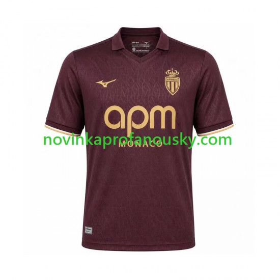AS Monaco Dres Venkovní Fotbalové Dresy pro Muže 2026-2027 Krátký rukáv