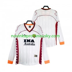 AS Řím Dres 2000 Retro Venkovní Fotbalové Dresy pro Muže 1999 Dlouhý rukáv