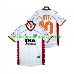 AS Řím Dres Totti 10 2000 Retro Venkovní Fotbalové Dresy pro Muže 1999 Krátký rukáv