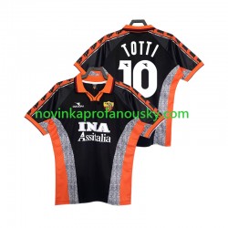 AS Řím Dres Totti 10 Retro Alternativní Fotbalové Dresy pro Muže 1998 1999 Krátký rukáv
