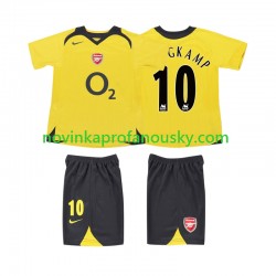 Arsenal Dres BERGKAMP 10 2005 Retro Venkovní Fotbalové Dresy pro Děti 2006 Krátký rukáv