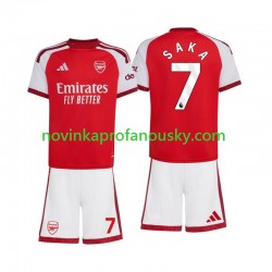Arsenal Dres Bukayo Saka 7 Domácí Fotbalové Dresy pro Děti 2026-2027 Krátký rukáv