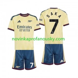 Arsenal Dres Bukayo Saka 7 Alternativní Fotbalové Dresy pro Děti 2026-2027 Krátký rukáv