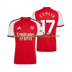 Arsenal Dres Christos Tzolis 17 Domácí Fotbalové Dresy pro Muže 2026-2027 Krátký rukáv