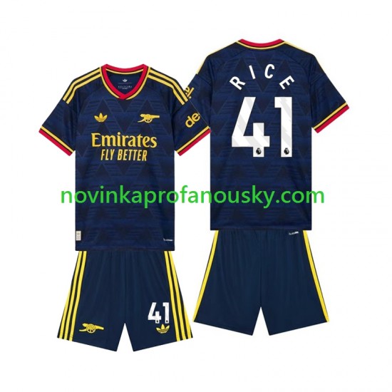 Arsenal Dres Declan Rice 41 Venkovní Fotbalové Dresy pro Děti 2026-2027 Krátký rukáv