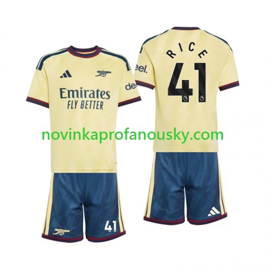 Arsenal Dres Declan Rice 41 Alternativní Fotbalové Dresy pro Děti 2026-2027 Krátký rukáv