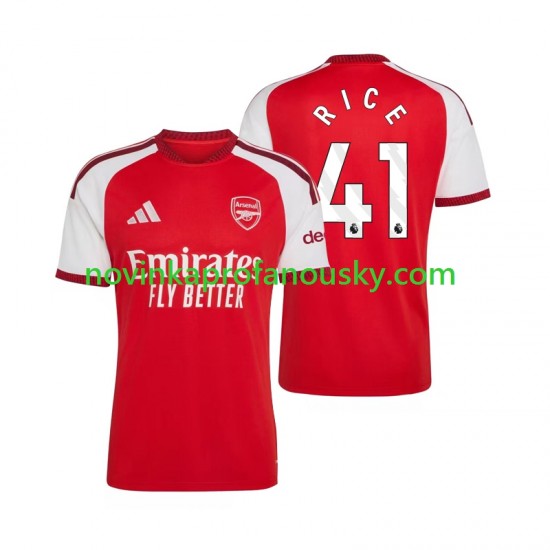 Arsenal Dres Declan Rice 41 Domácí Fotbalové Dresy pro Muže 2026-2027 Krátký rukáv