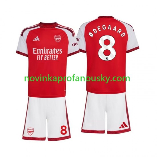 Arsenal Dres Martin Odegaard 8 Domácí Fotbalové Dresy pro Děti 2026-2027 Krátký rukáv