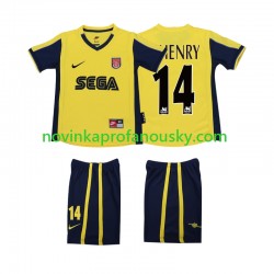 Arsenal Dres Thierry Henry 14 2000 2001 Retro Venkovní Fotbalové Dresy pro Děti Krátký rukáv