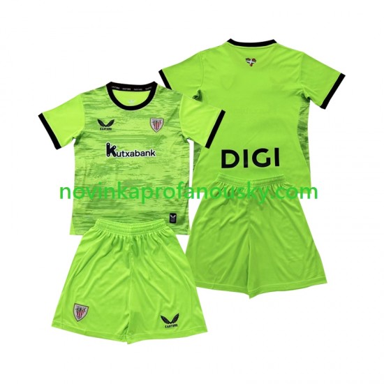 Athletic Bilbao Dres Brankářské Venkovní Fotbalové Dresy pro Děti 2026-2027 Krátký rukáv