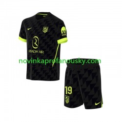 Atlético Madrid Dres Julian Alvarez 19 Venkovní Fotbalové Dresy pro Děti 2026-2027 Krátký rukáv