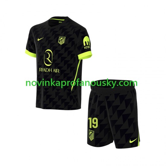 Atlético Madrid Dres Julian Alvarez 19 Venkovní Fotbalové Dresy pro Děti 2026-2027 Krátký rukáv