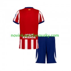 Atlético Madrid Dres Domácí Fotbalové Dresy pro Děti 2026-2027 Krátký rukáv