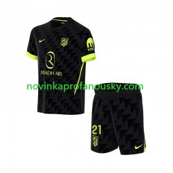 Atlético Madrid Dres Obed Vargas 21 Venkovní Fotbalové Dresy pro Děti 2026-2027 Krátký rukáv
