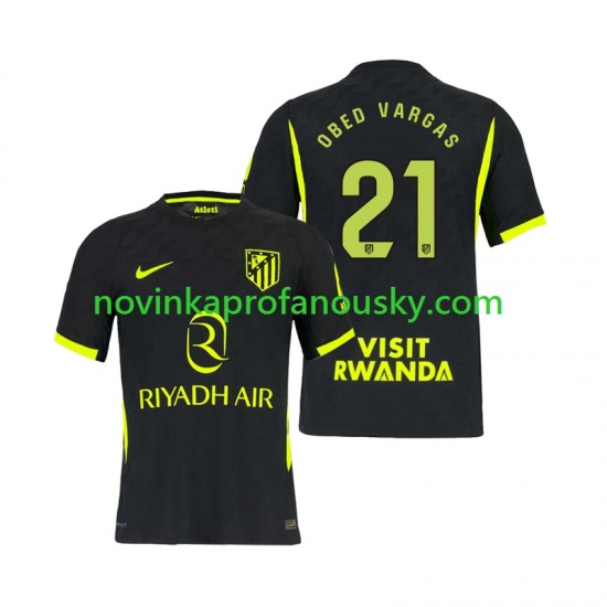 Atlético Madrid Dres Obed Vargas 21 Venkovní Fotbalové Dresy pro Muže 2026-2027 Krátký rukáv