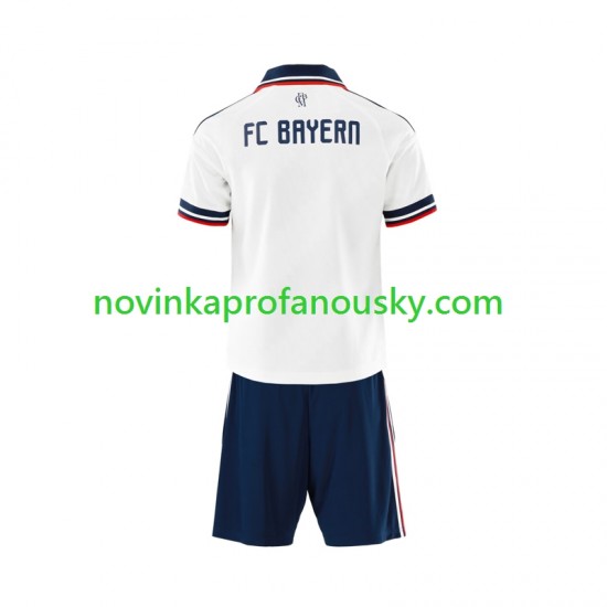 FC Bayern Mnichov Dres Venkovní Fotbalové Dresy pro Děti 2026-2027 Krátký rukáv