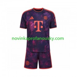 FC Bayern Mnichov Dres Alternativní Fotbalové Dresy pro Děti 2026-2027 Krátký rukáv