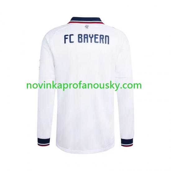 FC Bayern Mnichov Dres Venkovní Fotbalové Dresy pro Muže 2026-2027 Dlouhý rukáv