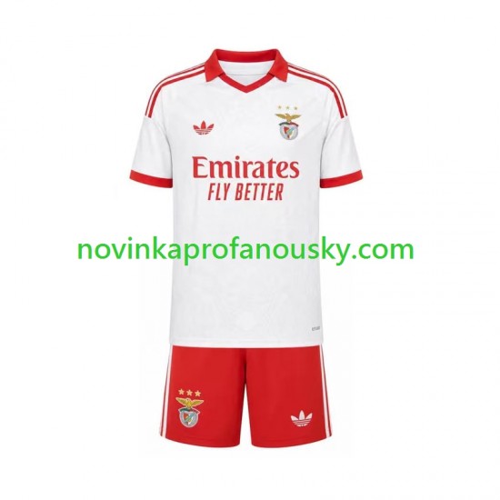 Benfica Dres Venkovní Fotbalové Dresy pro Děti 2026-2027 Krátký rukáv