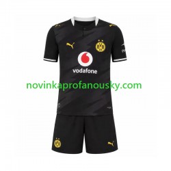 Borussia Dortmund Dres Venkovní Fotbalové Dresy pro Děti 2026-2027 Krátký rukáv