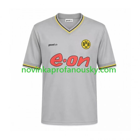 Borussia Dortmund Dres Retro Venkovní Fotbalové Dresy pro Muže 2002 Krátký rukáv