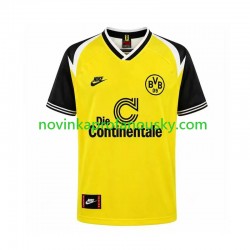 Borussia Dortmund Dres 1995 Retro Domácí Fotbalové Dresy pro Muže Krátký rukáv