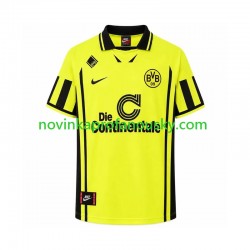 Borussia Dortmund Dres 1996 Retro Domácí Fotbalové Dresy pro Muže Krátký rukáv
