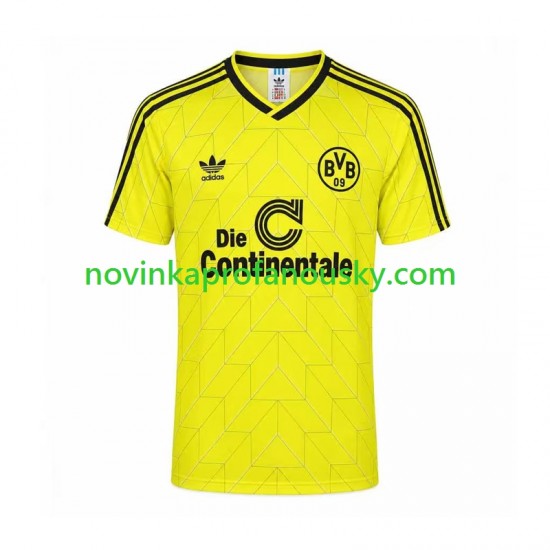 Borussia Dortmund Dres Retro Domácí Fotbalové Dresy pro Muže 1998 Krátký rukáv