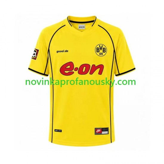 Borussia Dortmund Dres Retro Domácí Fotbalové Dresy pro Muže 2002 Krátký rukáv