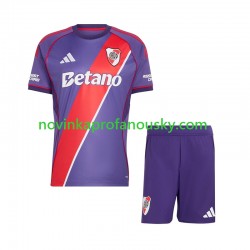CA River Plate Dres Alternativní Fotbalové Dresy pro Děti 2026-2027 Krátký rukáv