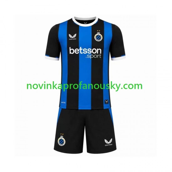 Club Brugge Dres Domácí Fotbalové Dresy pro Děti 2026-2027 Krátký rukáv
