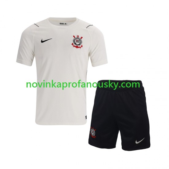 Corinthians Dres Domácí Fotbalové Dresy pro Děti 2026-2027 Krátký rukáv