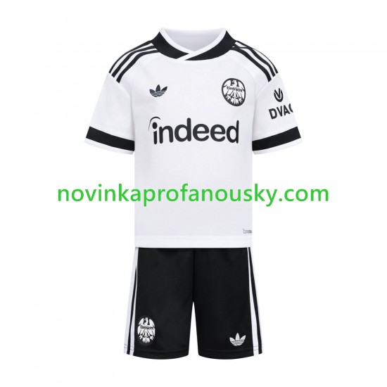 Eintracht Frankfurt Dres Venkovní Fotbalové Dresy pro Děti 2026-2027 Krátký rukáv