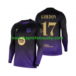 FC Barcelona Dres Anthony Gordon 17 Venkovní Fotbalové Dresy pro Muže 2026-2027 Dlouhý rukáv
